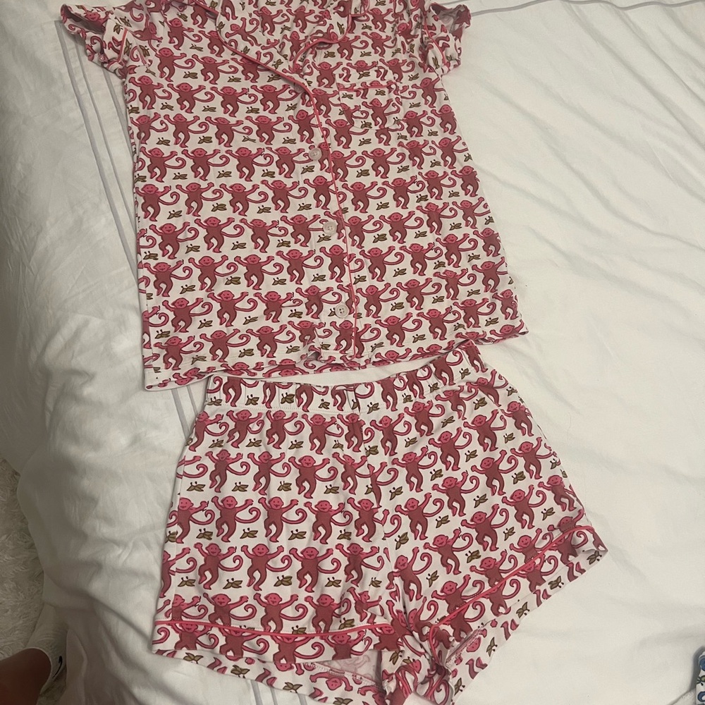 Roller Rabbit Red and White Pajama Set